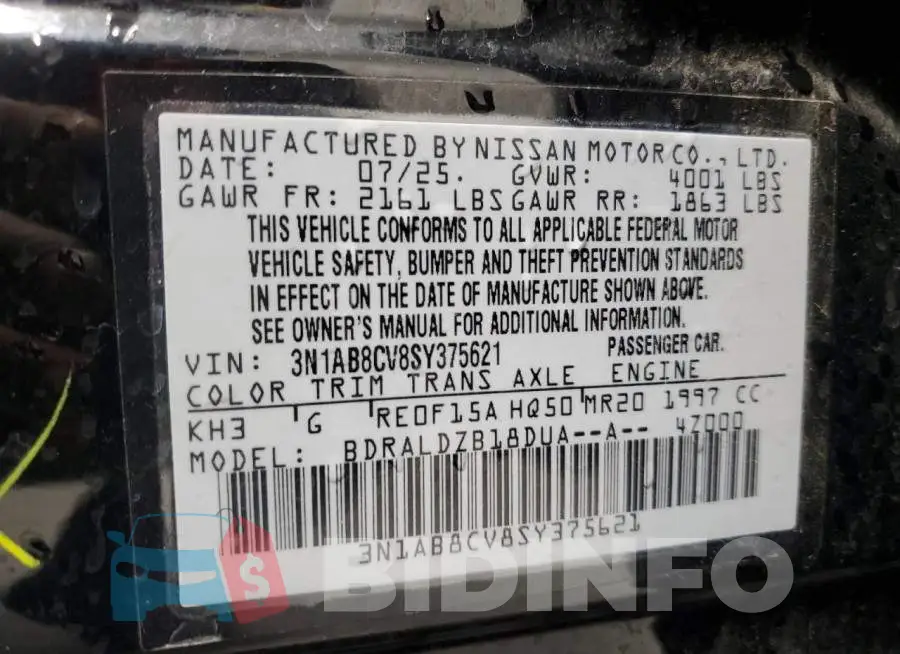 3N1AB8CV8SY375621 Photo# 12