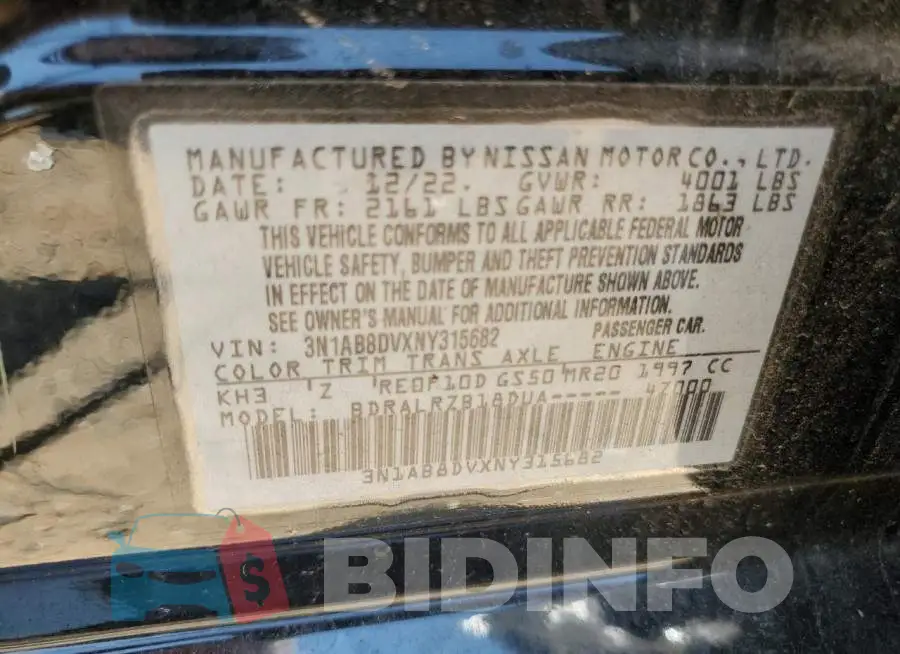 3N1AB8DVXNY315682 Photo# 13