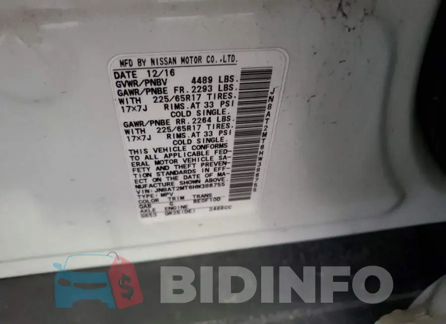 JN8AT2MT6HW386755 Photo# 13