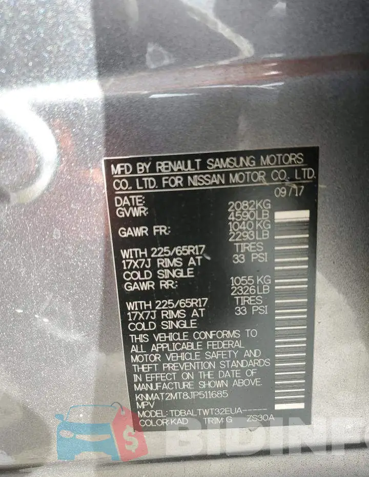 KNMAT2MT8JP511685 Photo# 13