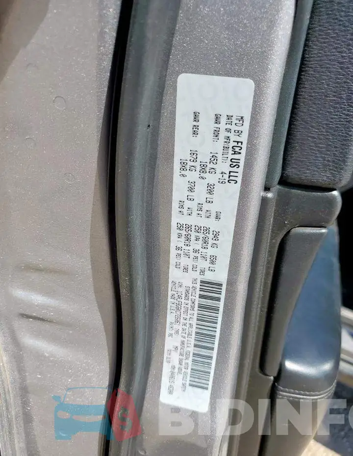 1C4RJFBG6KC726061 Photo# 13