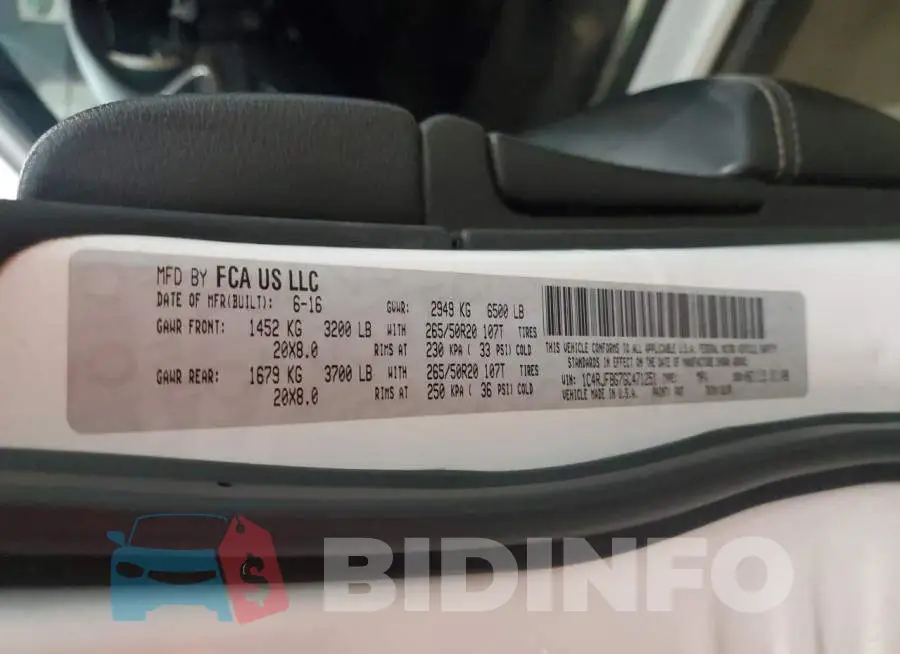 1C4RJFBG7GC471251 Photo# 13
