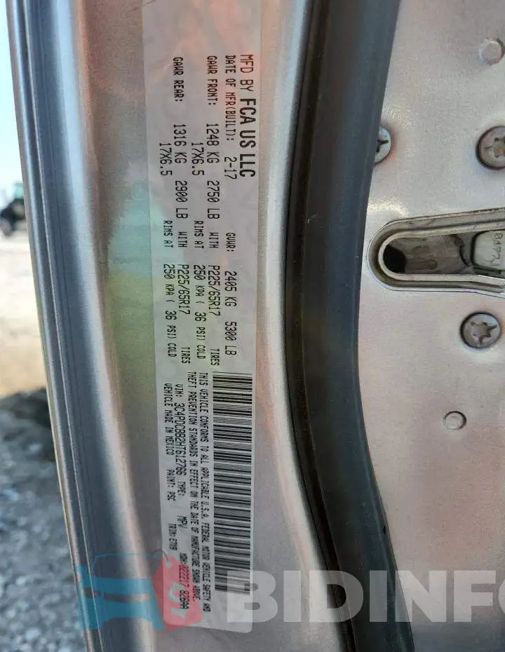 3C4PDCBB2HT612766 Photo# 13