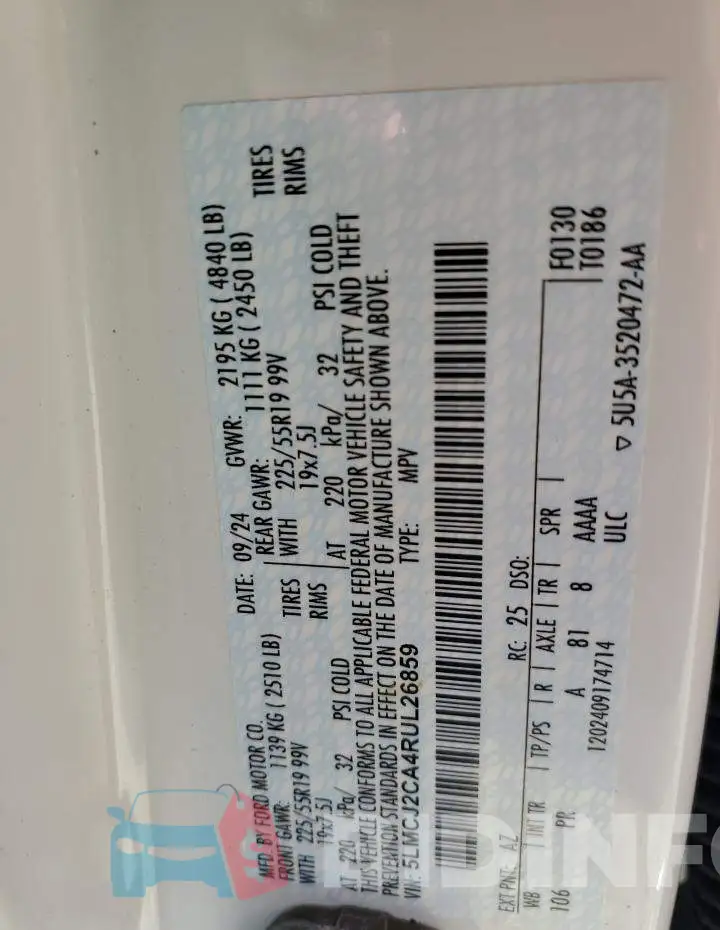5LMCJ2CA4RUL26859 Photo# 13