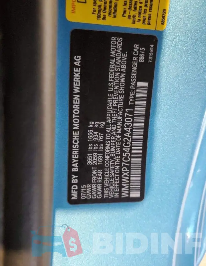 WMWXP7C54G2A43071 Photo# 12