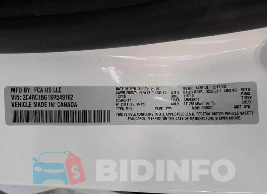 2C4RC1BG1SR549102 Photo# 13