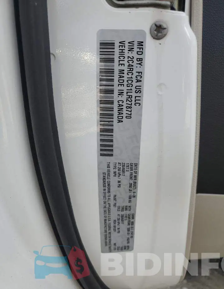 2C4RC1CG1LR278770 Photo# 13