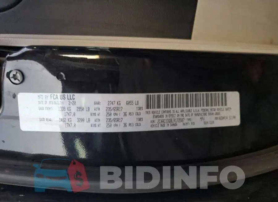 2C4RC1DG8LR172587 Photo# 13