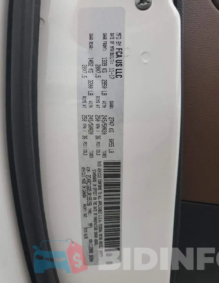 2C4RC1GG5JR155156 Photo# 13