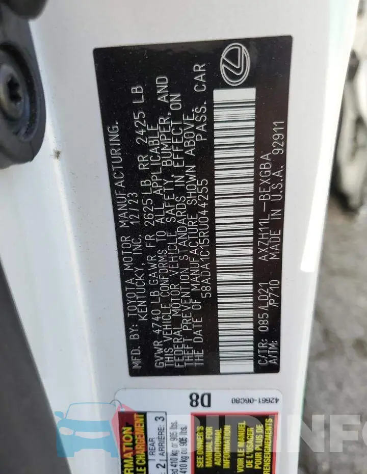 58ADA1C15RU044255 Photo# 13