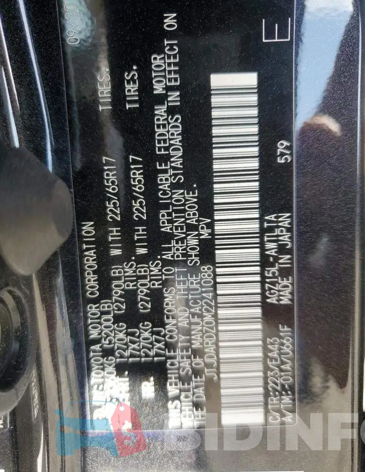 JTJDARDZ0M2241088 Photo# 14