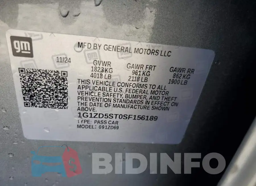 1G1ZD5ST0SF156189 Photo# 12