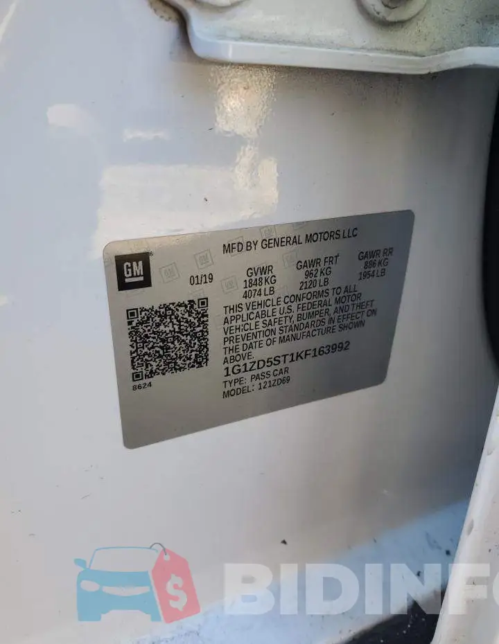 1G1ZD5ST1KF163992 Photo# 12