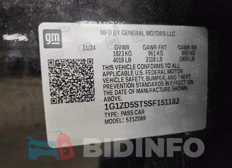 1G1ZD5ST5SF151182 Photo# 12