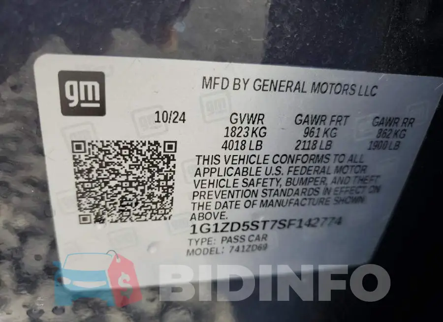 1G1ZD5ST7SF142774 Photo# 12
