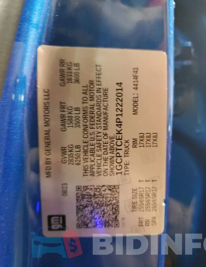 1GCPTCEK4P1222014 Photo# 13