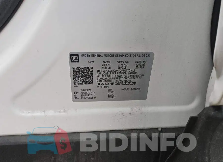 3GNAXHEG9RL313138 Photo# 13