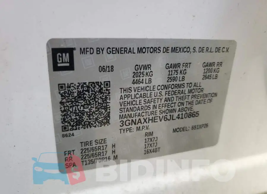 3GNAXHEV6JL410865 Photo# 13