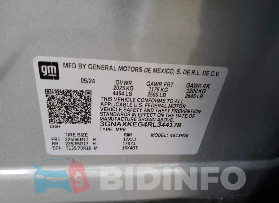 3GNAXKEG4RL344178 Photo# 12