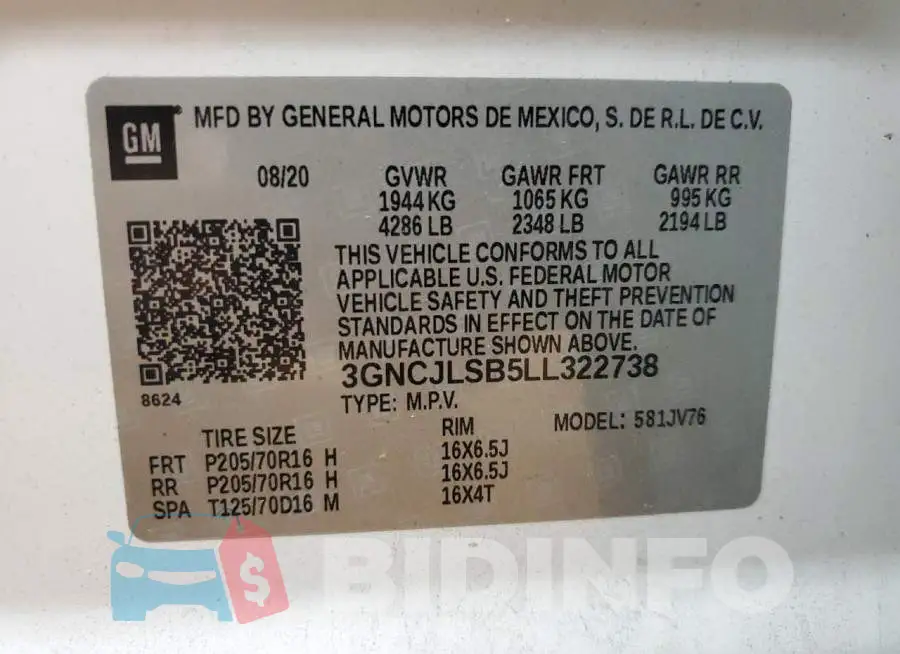 3GNCJLSB5LL322738 Photo# 13