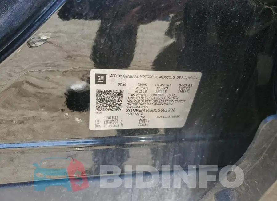 3GNKBKRS8LS661332 Photo# 12