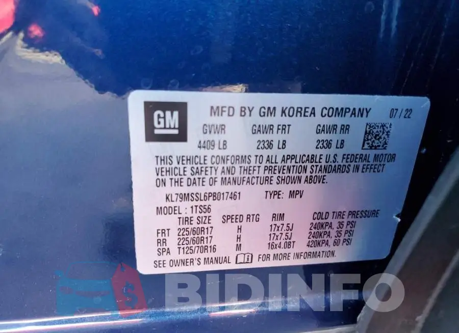 KL79MSSL6PB017461 Photo# 14