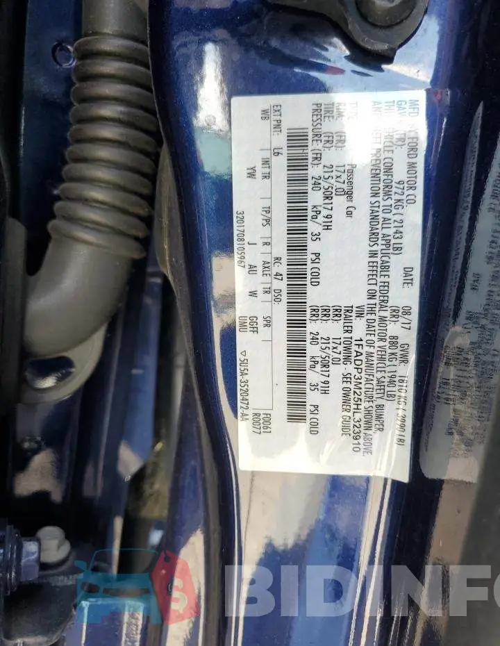1FADP3M25HL323910 Photo# 12