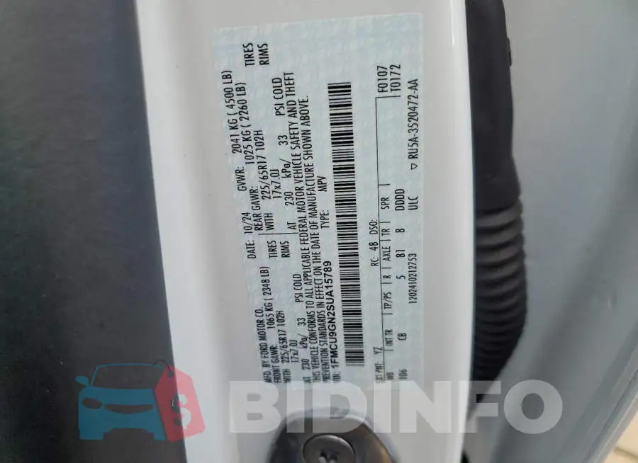 1FMCU9GN2SUA15789 Photo# 13