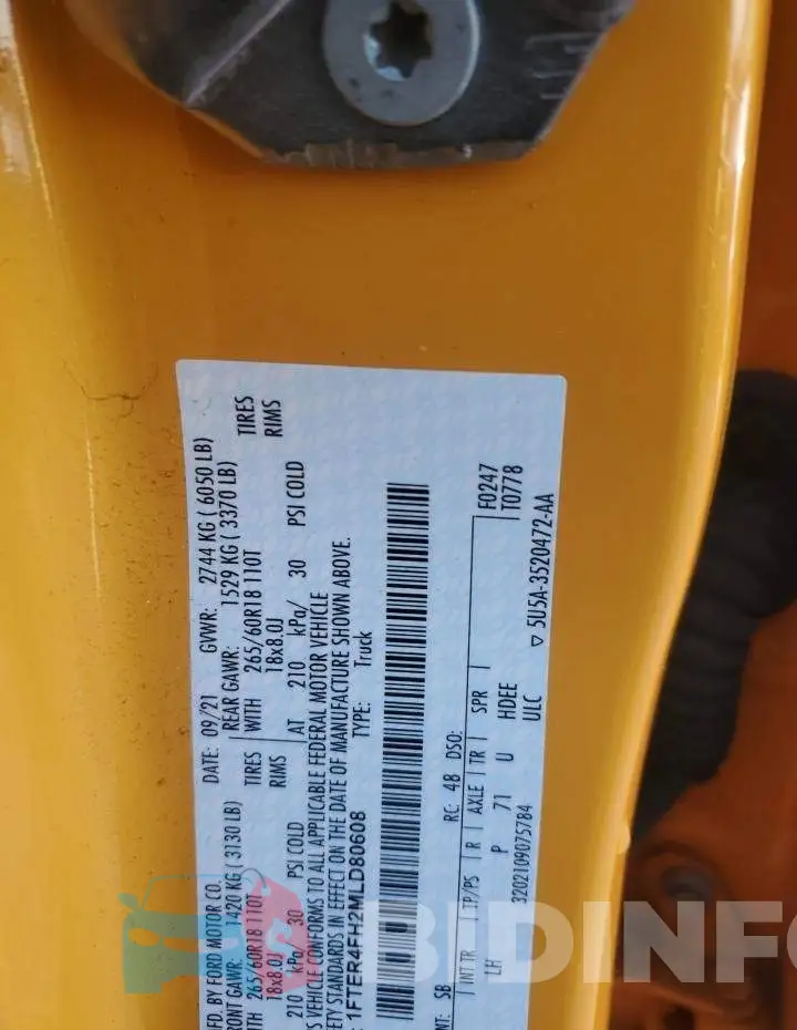 1FTER4FH2MLD80608 Photo# 12