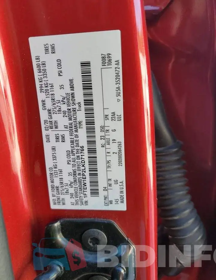 1FTEW1EP2LKD71766 Photo# 12
