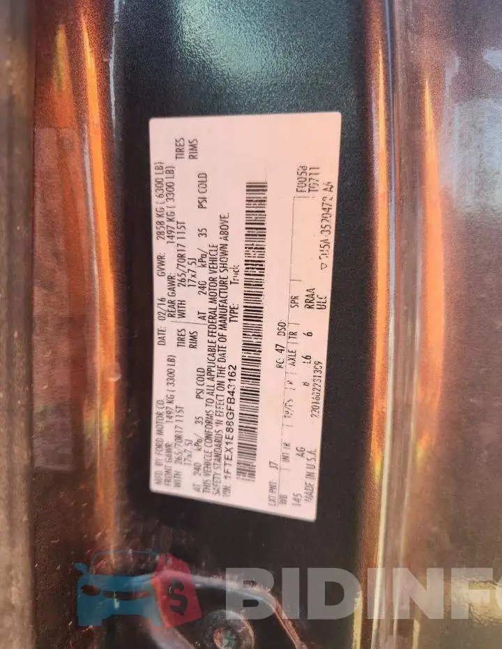 1FTEX1E88GFB43162 Photo# 12