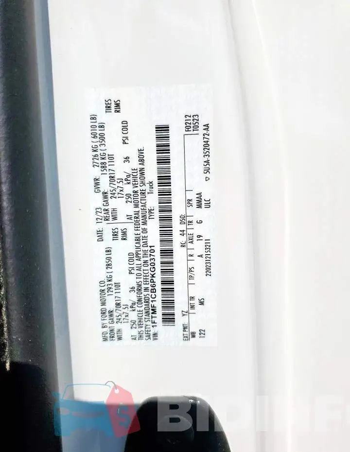 1FTMF1CB6PKG03701 Photo# 13