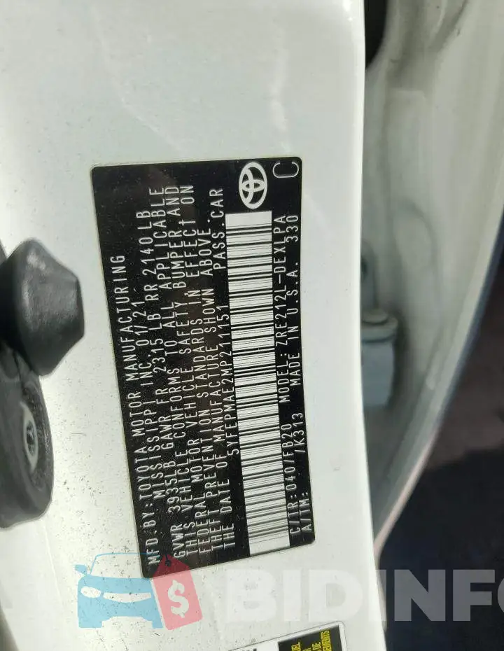 5YFEPMAE2MP211151 Photo# 12