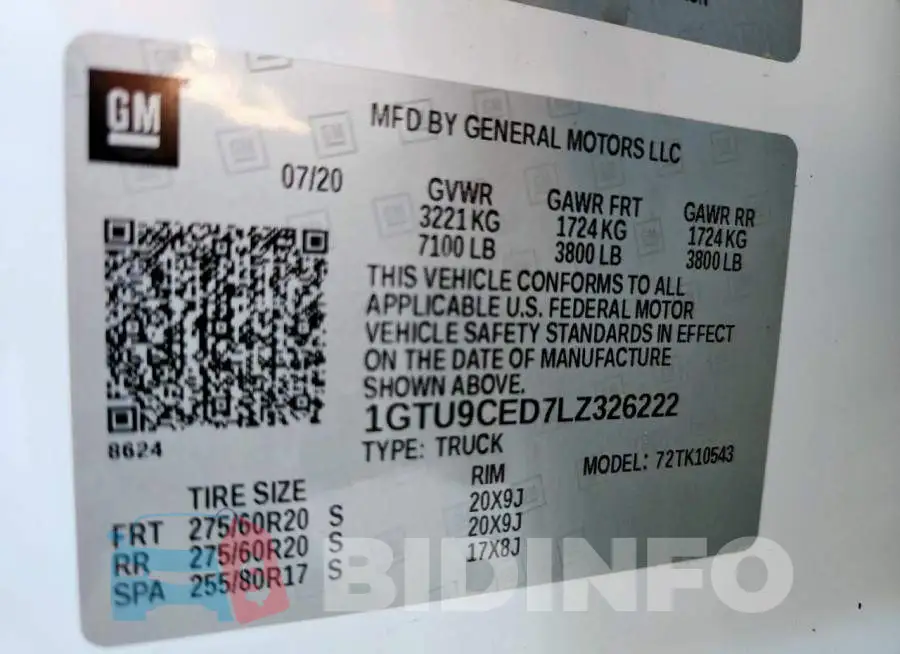 1GTU9CED7LZ326222 Photo# 13