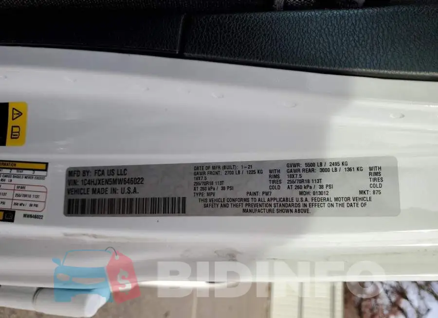 1C4HJXEN5MW646022 Photo# 13