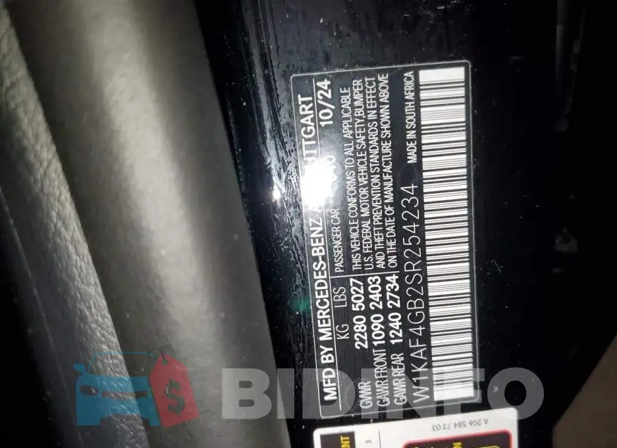 W1KAF4GB2SR254234 Photo# 12