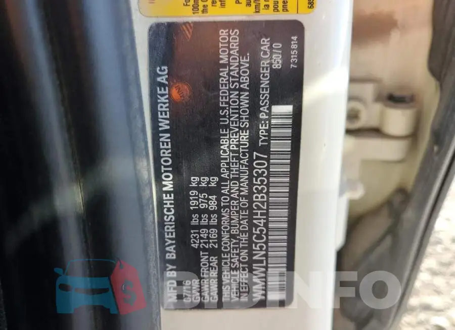 WMWLN5C54H2B35307 Photo# 12