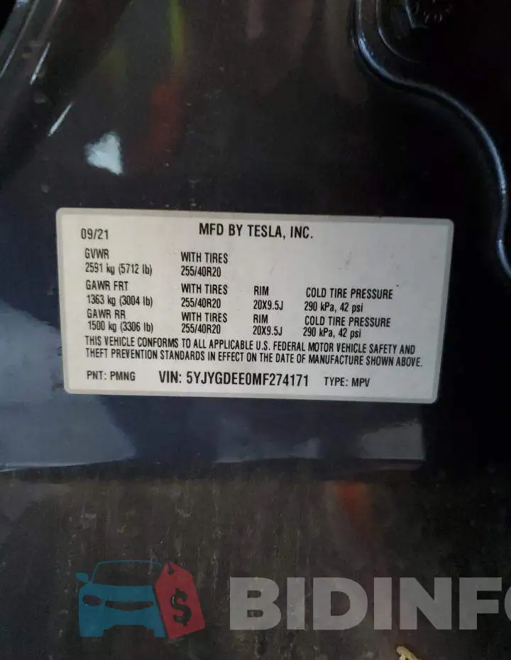 5YJYGDEE0MF274171 Photo# 12