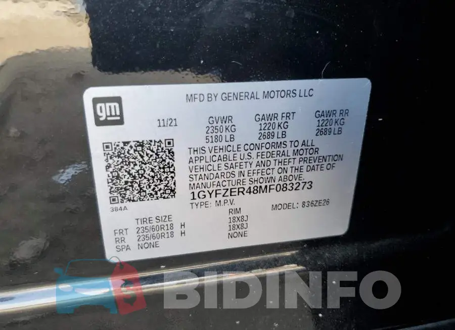 1GYFZER48MF083273 Photo# 13