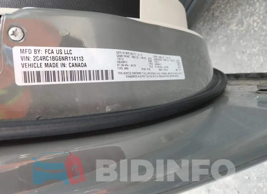 2C4RC1BG6NR114113 Photo# 13