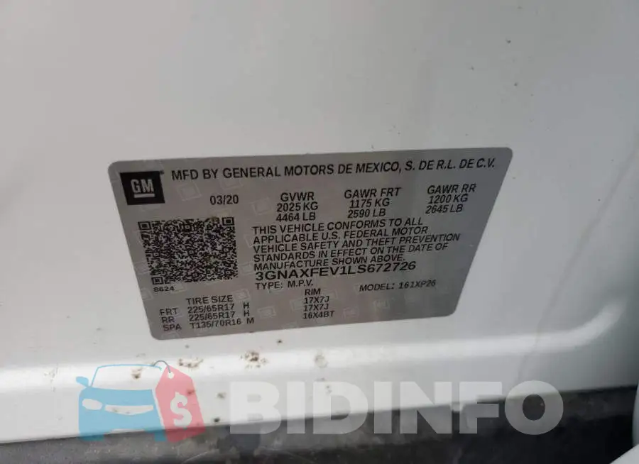 3GNAXFEV1LS672726 Photo# 13