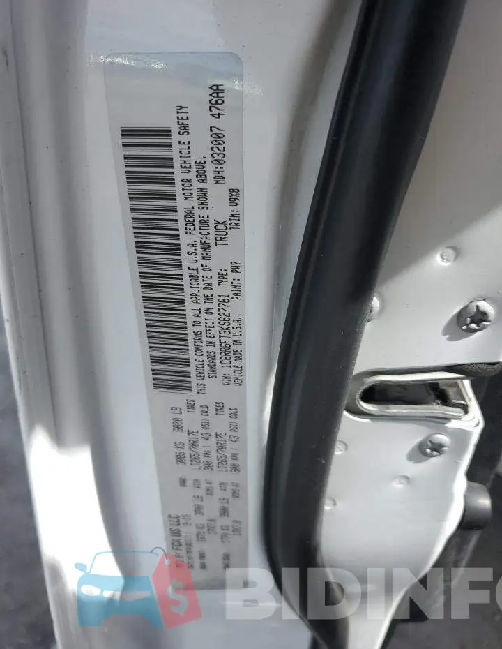 1C6RR6FT3KS627761 Photo# 12