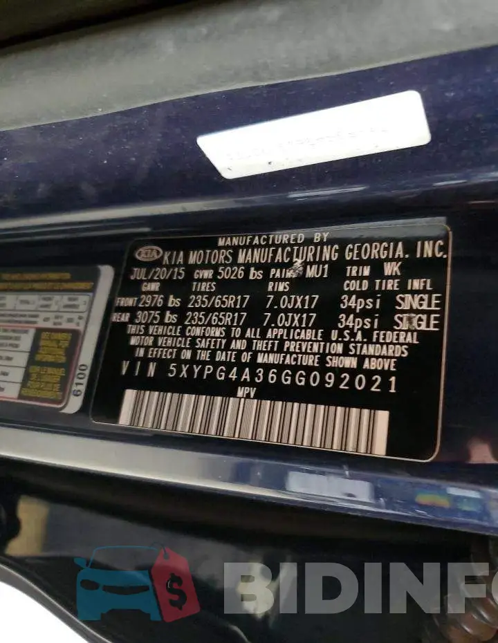 5XYPG4A36GG092021 Photo# 13