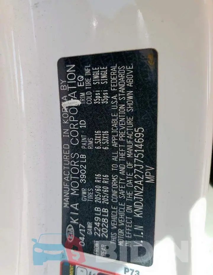 KNDJN2A27J7514695 Photo# 13