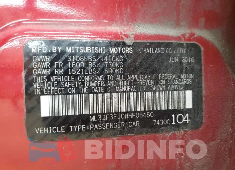 ML32F3FJ0HHF08450 Photo# 12