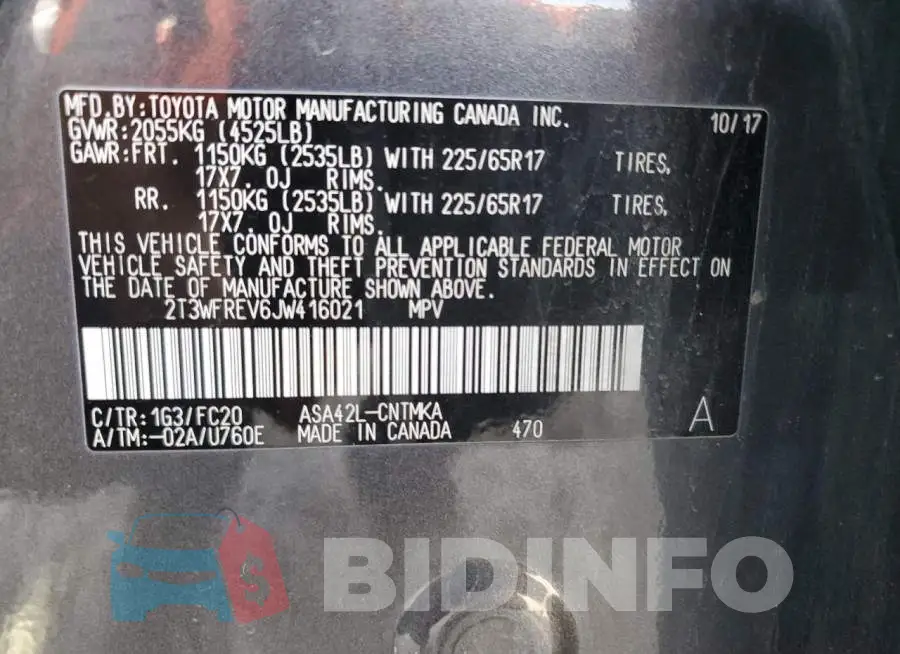 2T3WFREV6JW416021 Photo# 13