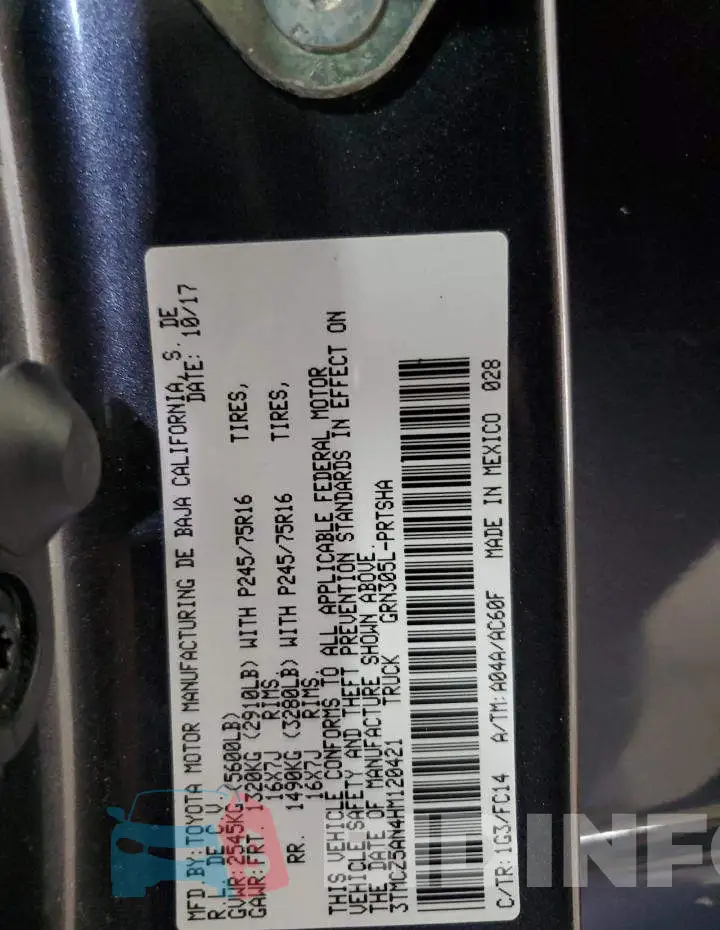 3TMCZ5AN4HM120421 Photo# 13