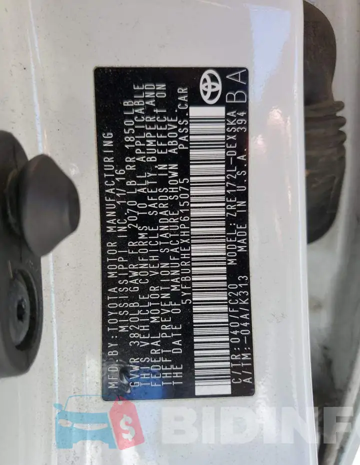 5YFBURHEXHP615075 Photo# 12