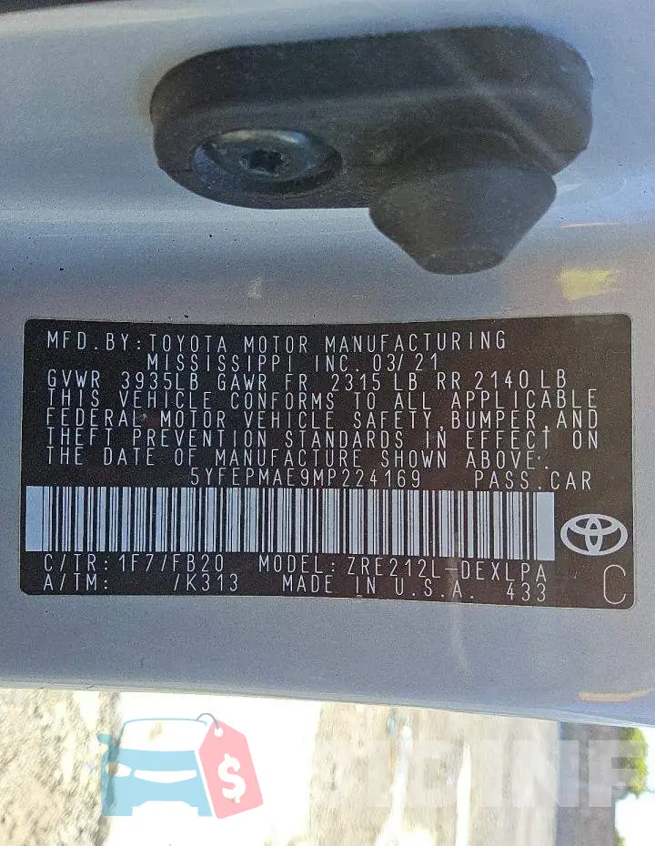 5YFEPMAE9MP224169 Photo# 13