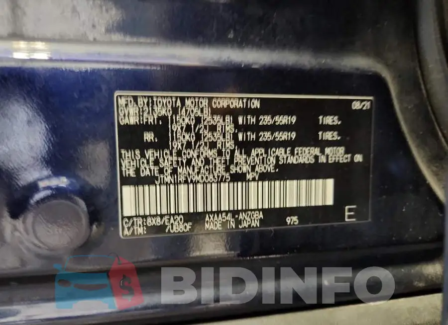 JTMN1RFV9MD083775 Photo# 13